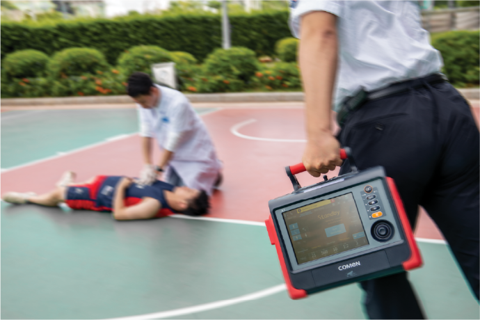 Ventilador con turbina. pantalla 8,4 pulgadas táctil. Para uso en ambulancias.