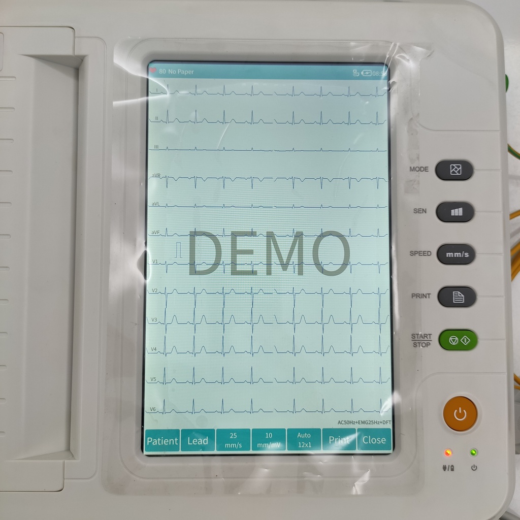 Electrocardiografo 12 leads, pantalla LCD 10,1" color, touch screen, CONTEC-4