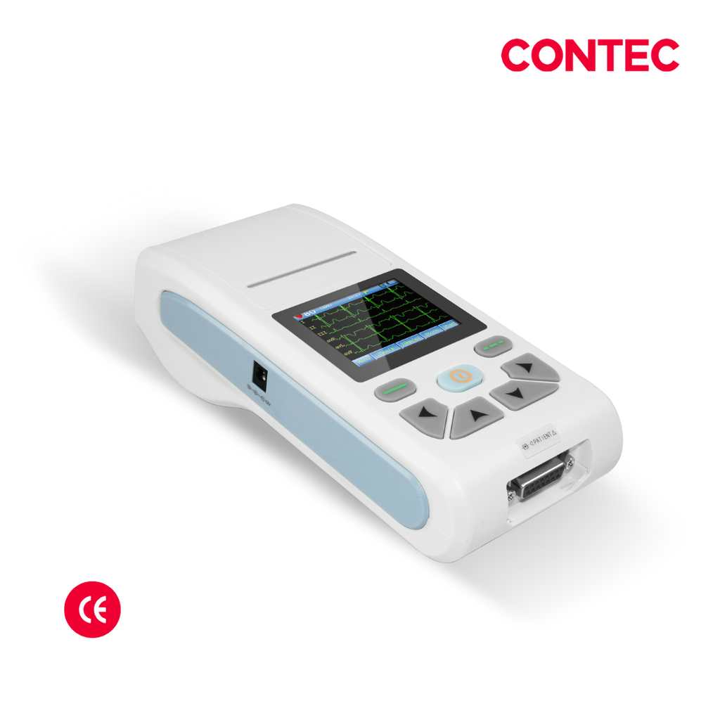 Electrocardiografo portatil 12 canales pantalla color 2.8", touch screen, CONTEC-1