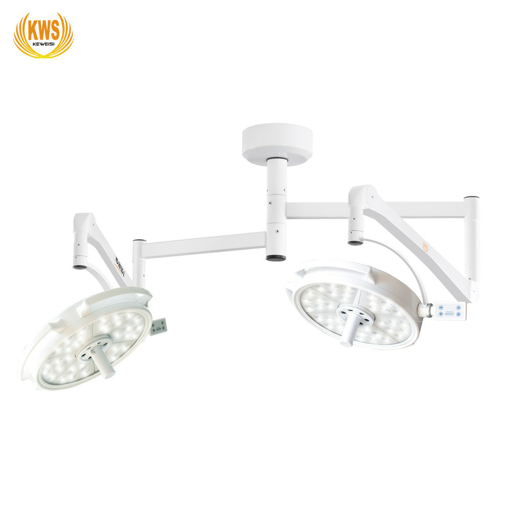 Lampara quirurgica cielitica LED doble cupula. KWS