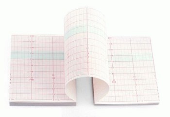 Papel termico para electrocardiografo, Z-fold, 210mm x 295mm x 100paginas.