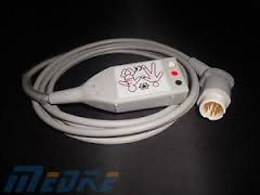 ECG cable troncal para 3 leads, 6 pin, AHA, 2000 series, AMC&E, Advanced