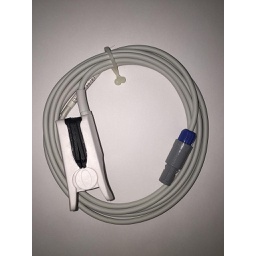 [PM038A020002] SpO2 Cable 6pin con Sensor clip adulto 2,5 mts. para PM2000 series, FM9000 series, VSM, Advanced